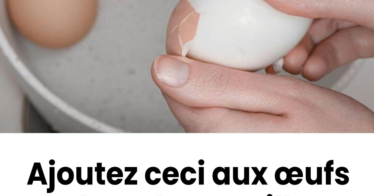 Plongez-les dans l’eau où les œufs bouillent : la coquille se détachera presque toute seule