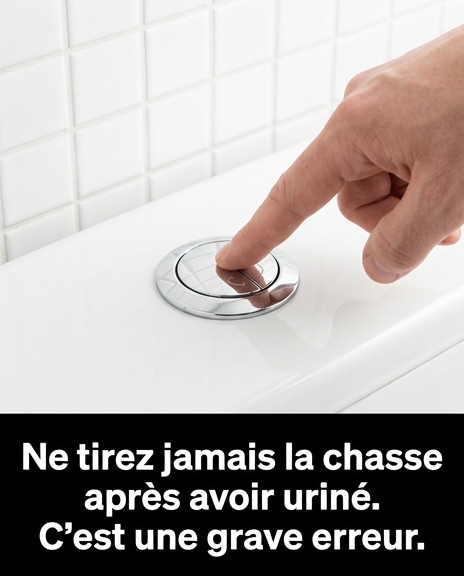 Pourquoi est-il si important de ne pas tirer la chasse d’eau après avoir uriné aux toilettes ?