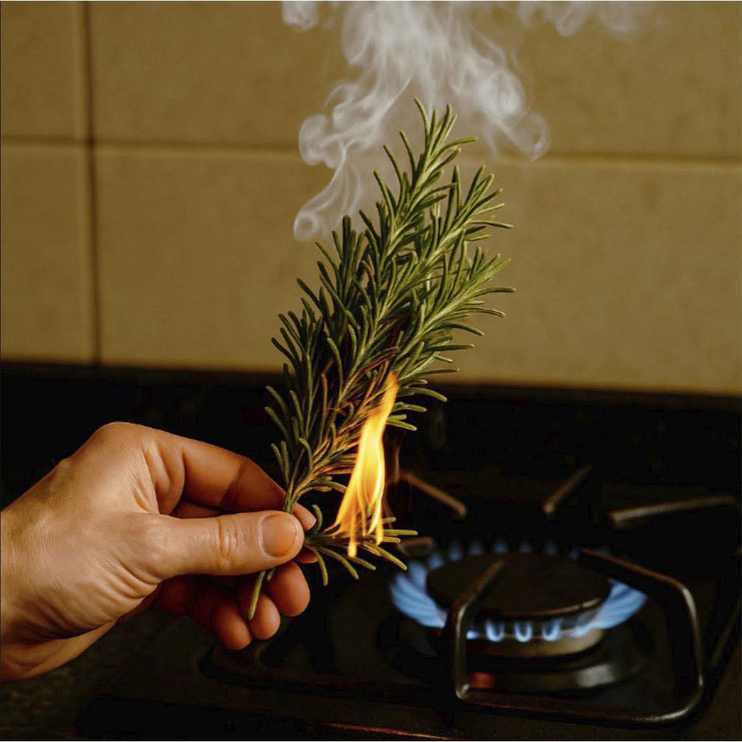 Pourquoi faut-il brûler des brins de romarin ?