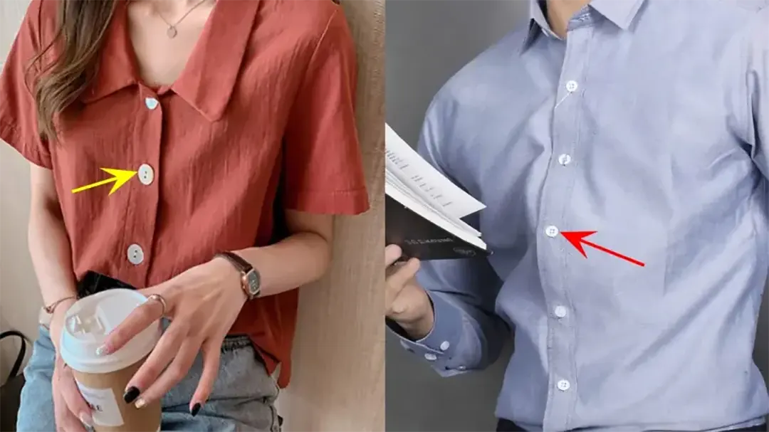 Pourquoi les boutons des chemises pour hommes et pour femmes sont-ils toujours sur des côtés opposés ?