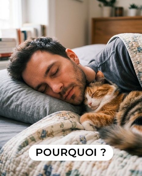 Pourquoi les chats dorment-ils avec leurs maîtres ? Trois raisons principales à connaître