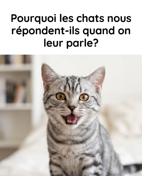 Pourquoi les chats miaulent-ils quand on leur parle ?