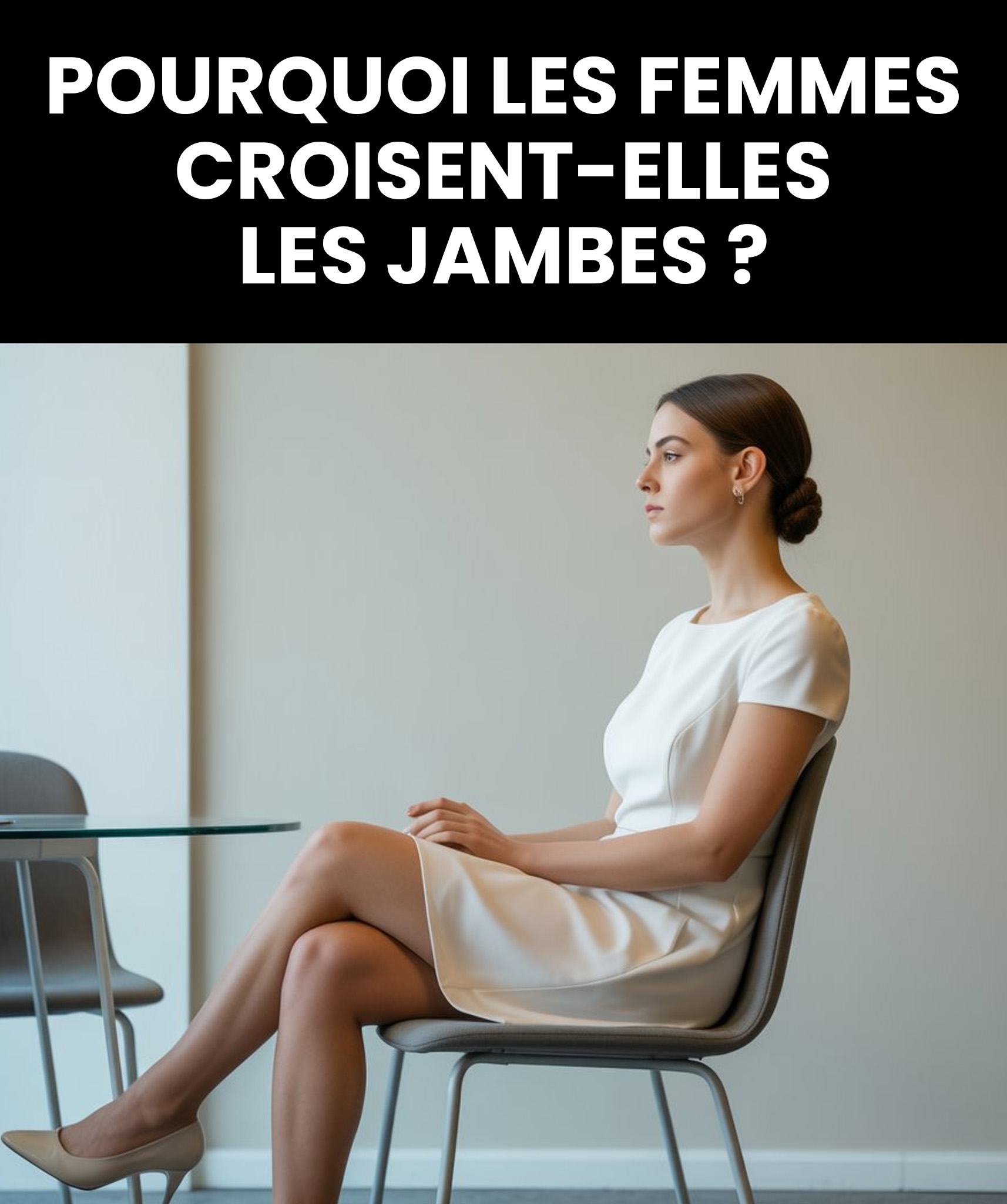 Pourquoi les femmes croisent-elles les jambes lorsqu’elles sont assises ?
