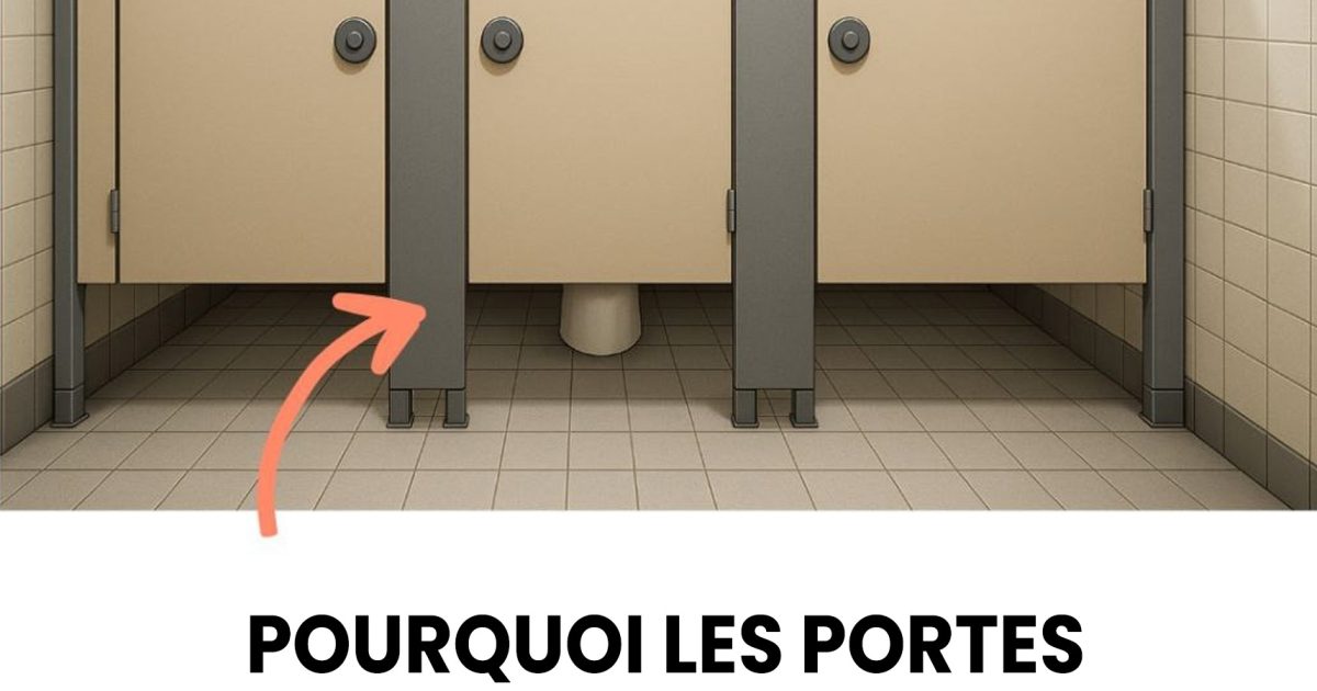 Pourquoi les portes des toilettes publiques ne descendent-elles pas jusqu’au sol ? Peu de gens connaissent la réponse…