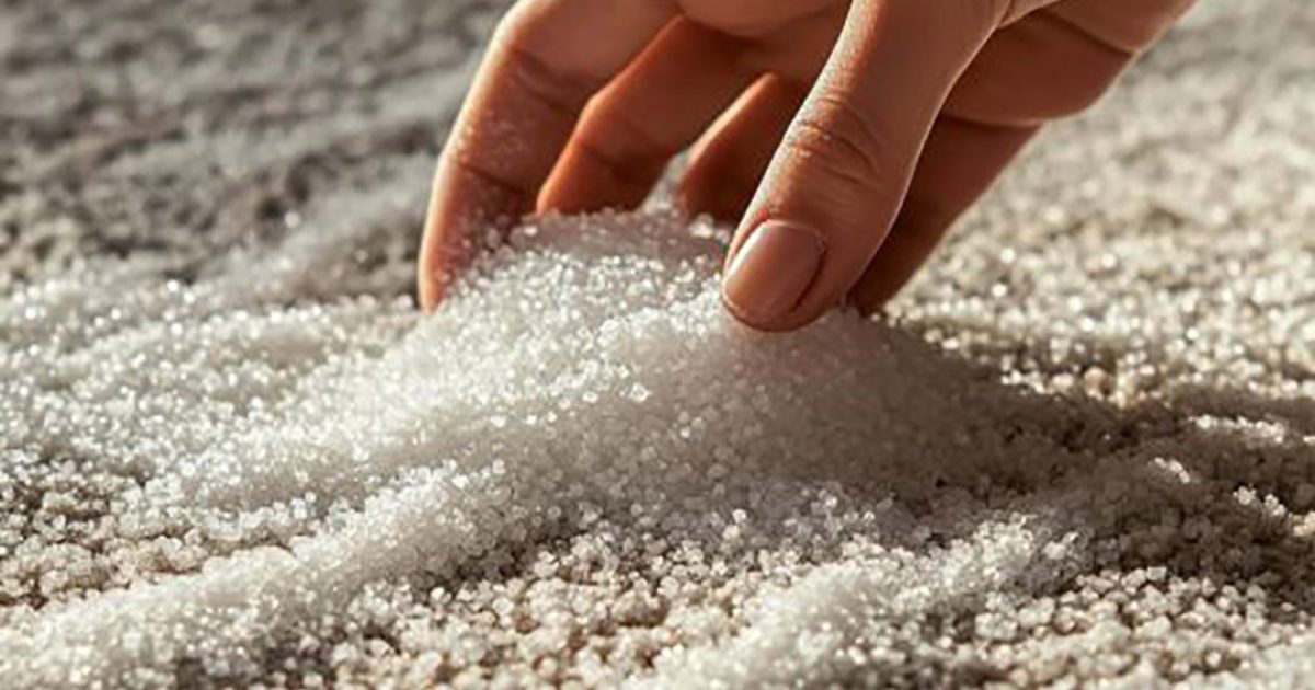 Pourquoi mettre du sel sur votre tapis ?