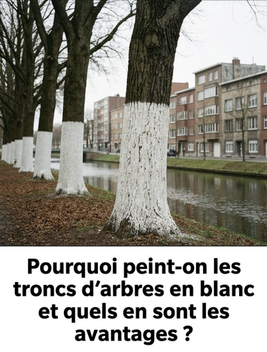 Pourquoi peint-on les troncs d’arbres en blanc ?