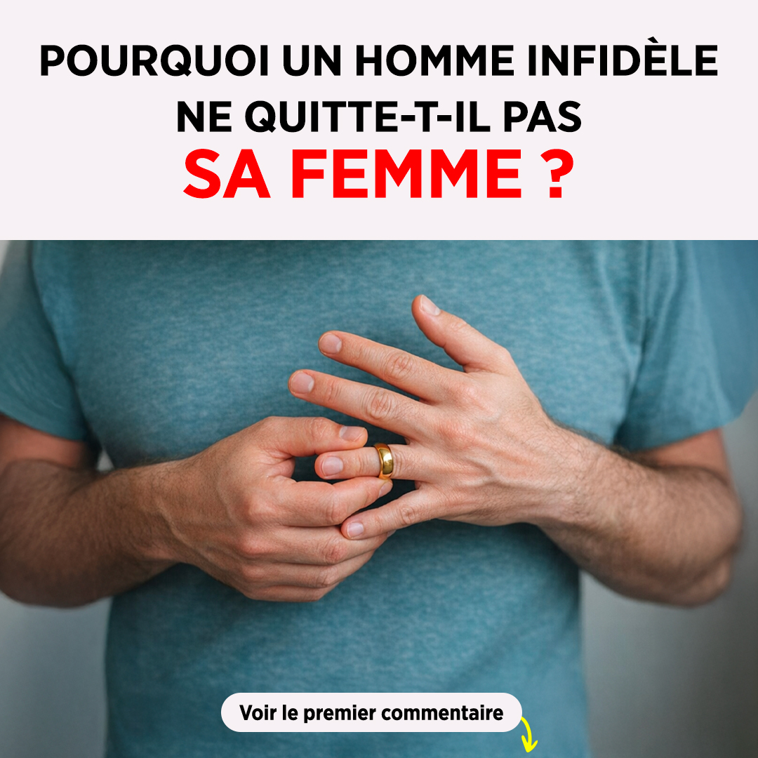 Pourquoi un homme infidèle ne quitte-t-il pas sa femme ? La raison va vous surprendre