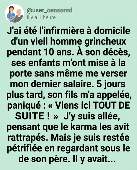 Pourquoi un millionnaire a secrètement caché une enveloppe sous son lit pour son aide-soignante pendant dix ans