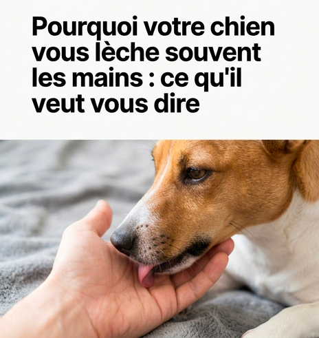 Pourquoi votre chien vous lèche si souvent les mains : ce qu’il essaie de vous dire