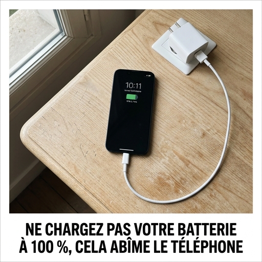 Pourquoi vous ne devriez pas charger la batterie de votre téléphone à 100 %