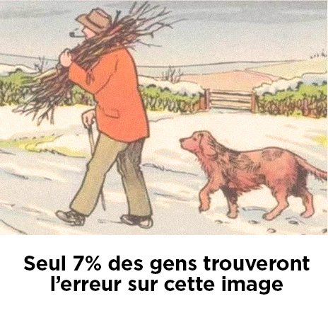 Pouvez-vous repérer l'erreur dans cette scène enneigée ?