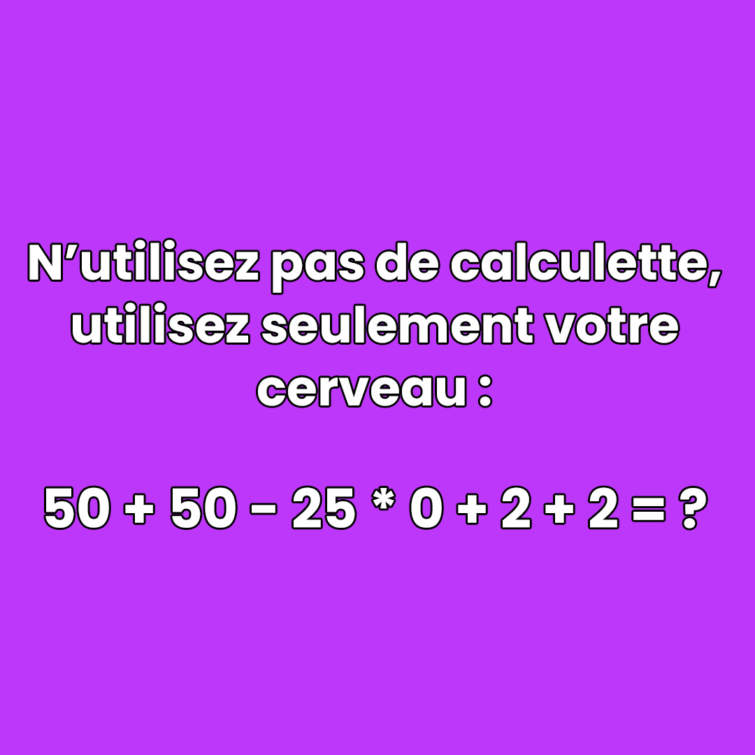 Pouvez-vous résoudre ce test mathématique ?