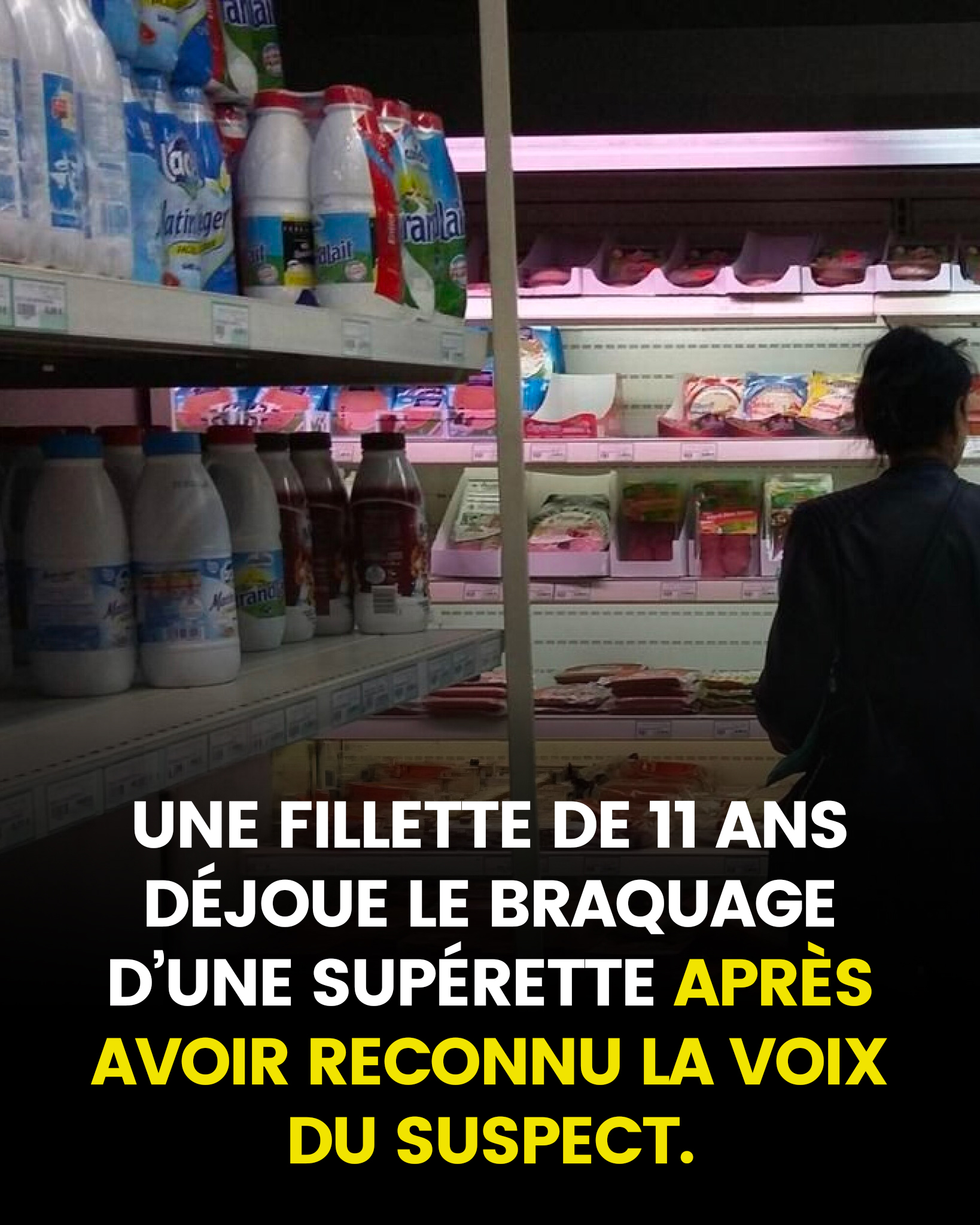 Près du Mans, une fillette de 11 ans met en échec le braquage d’une supérette après avoir reconnu la voix du suspect cagoulé