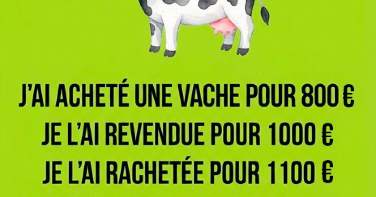 Problème : vache et nombres