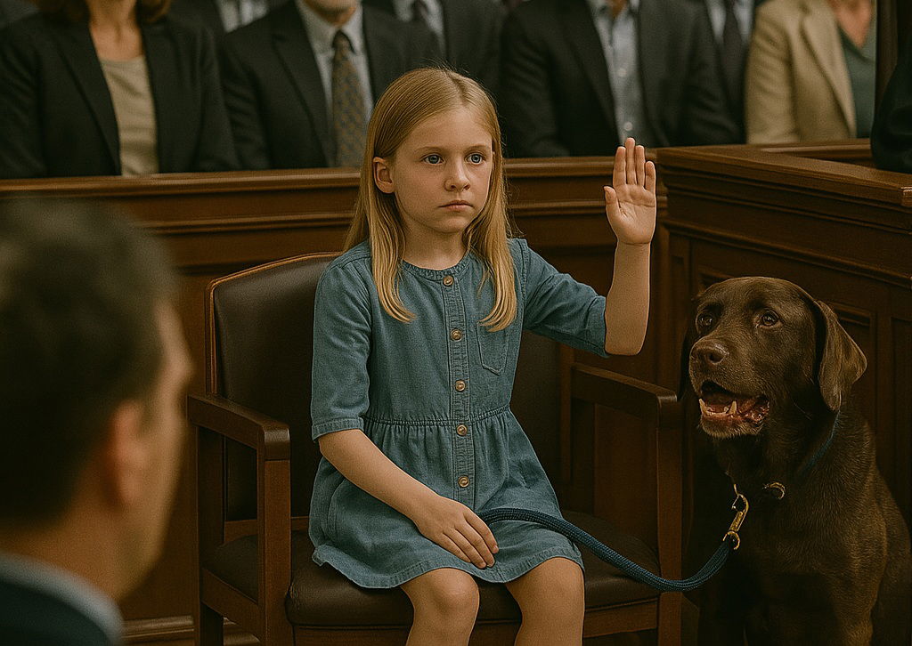 Quand son chien a grogné au tribunal, la vérité a enfin éclaté