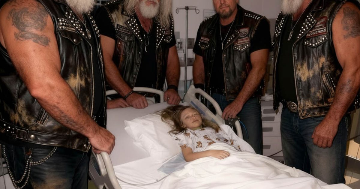 Quatre motards sont venus faire leurs adieux à une petite fille que plus personne ne visitait