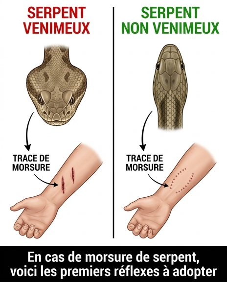 Que faire après une morsure de serpent : les gestes de premiers secours essentiels qui peuvent faire toute la différence