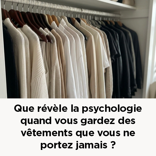 Que révèle la psychologie quand vous gardez des vêtements que vous ne portez jamais ?