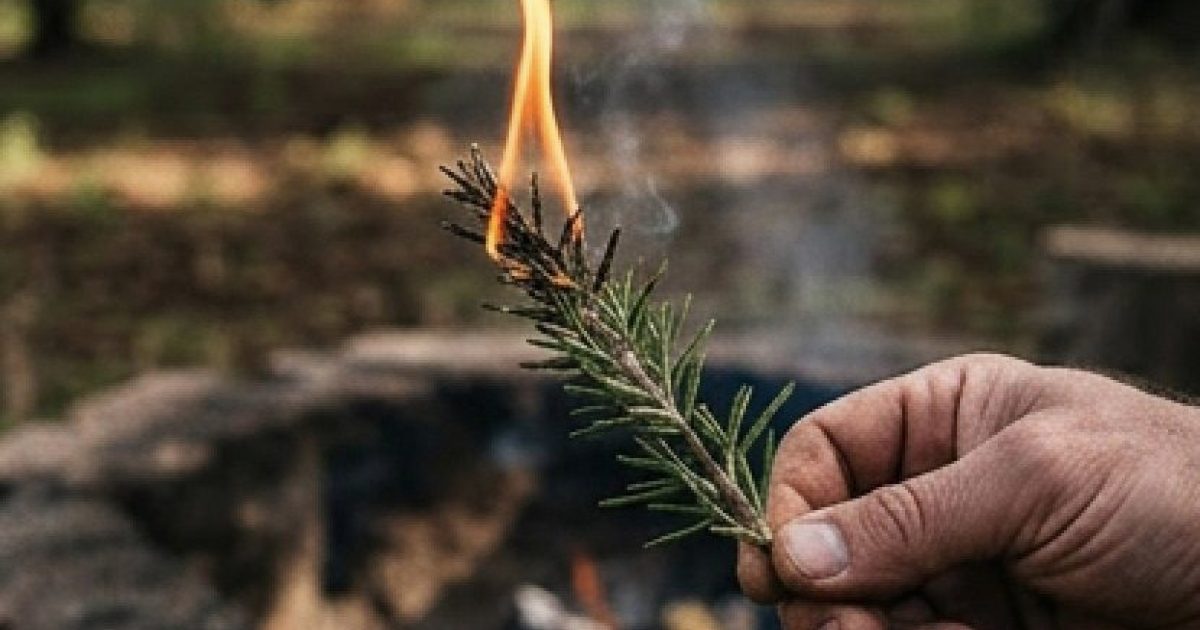 Que se passe-t-il si vous brûlez un brin de romarin chez vous ?