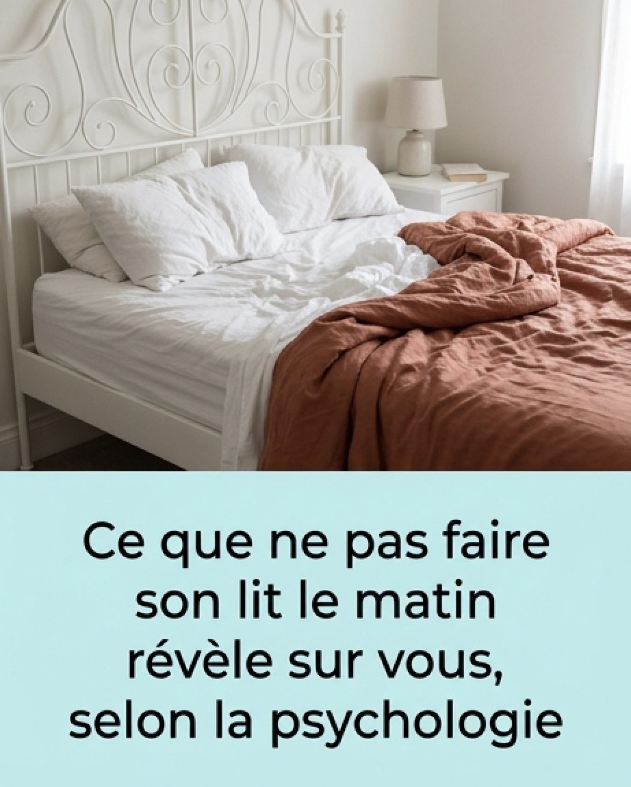 Que signifie, d'un point de vue psychologique, ne pas faire son lit le matin ?