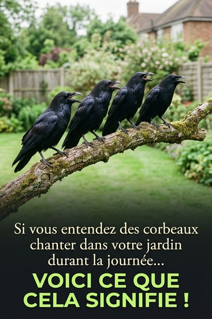Que signifie entendre des corbeaux croasser près de chez soi ?