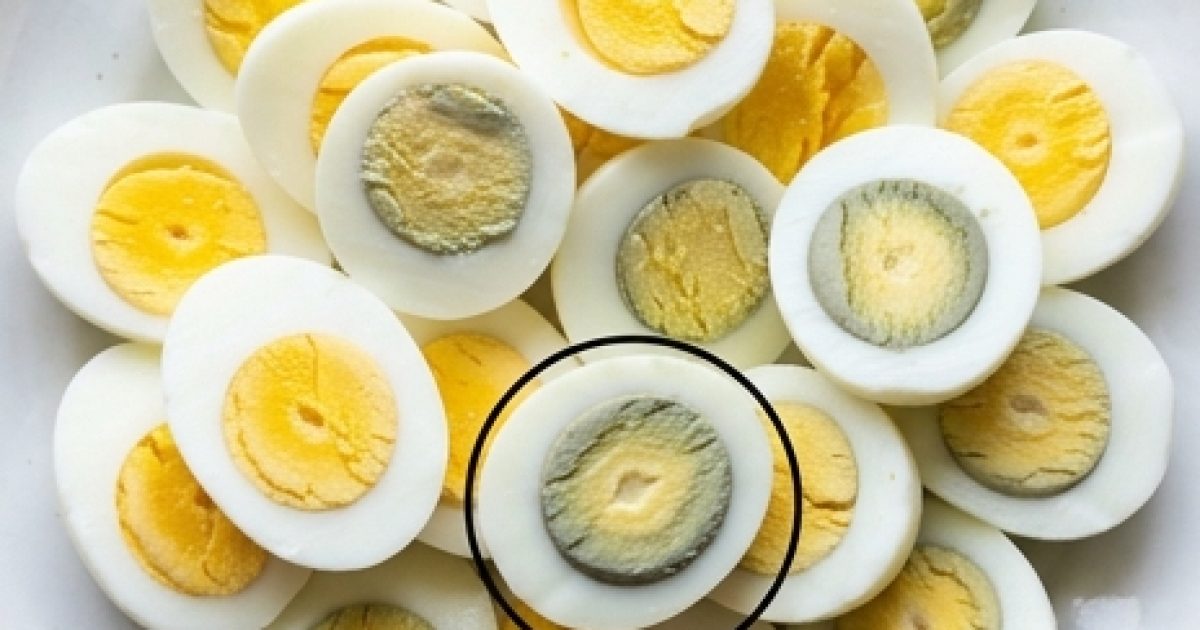 Que signifie le cercle vert autour des œufs ?