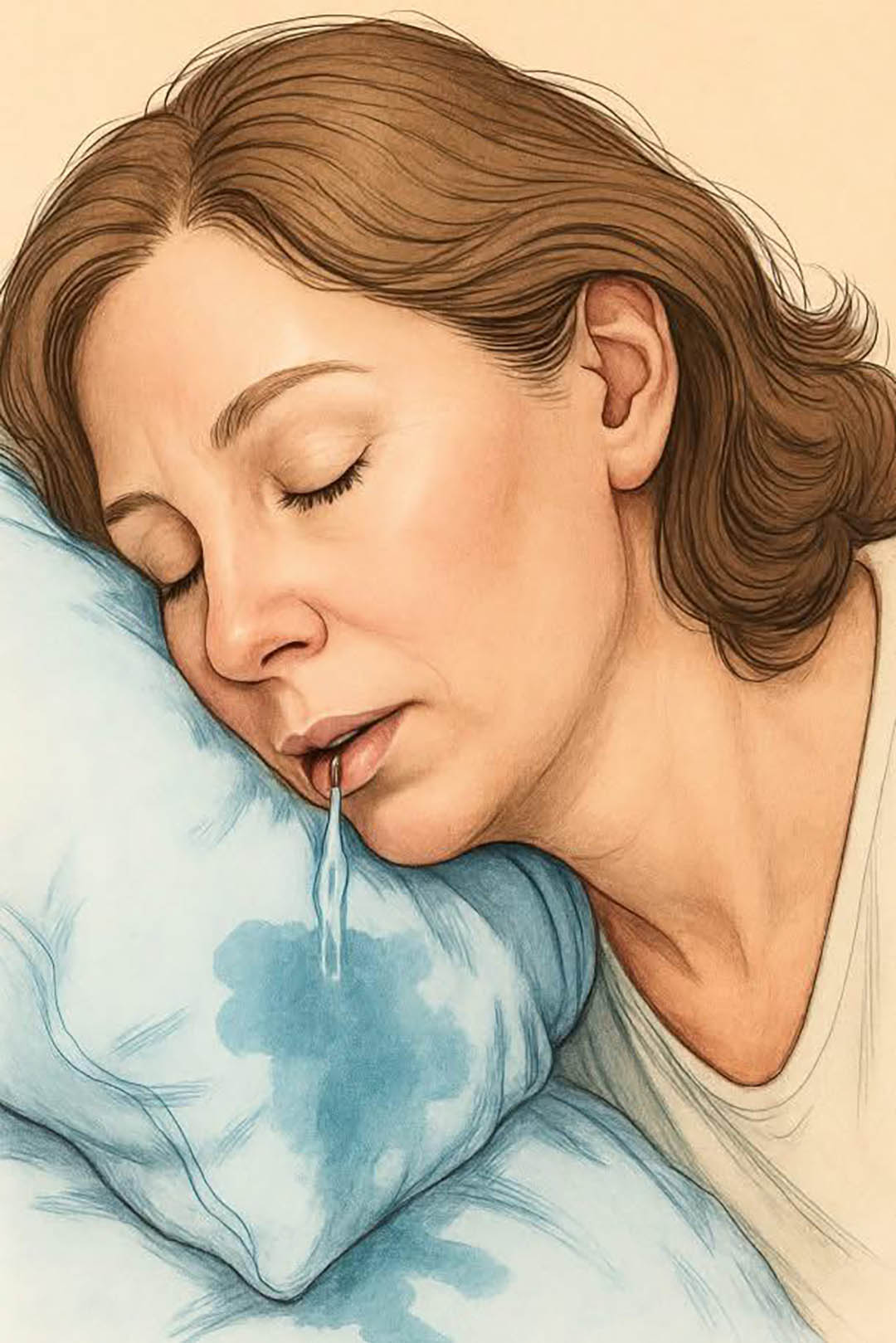 Que signifie le fait de se réveiller avec un oreiller mouillé de salive ?