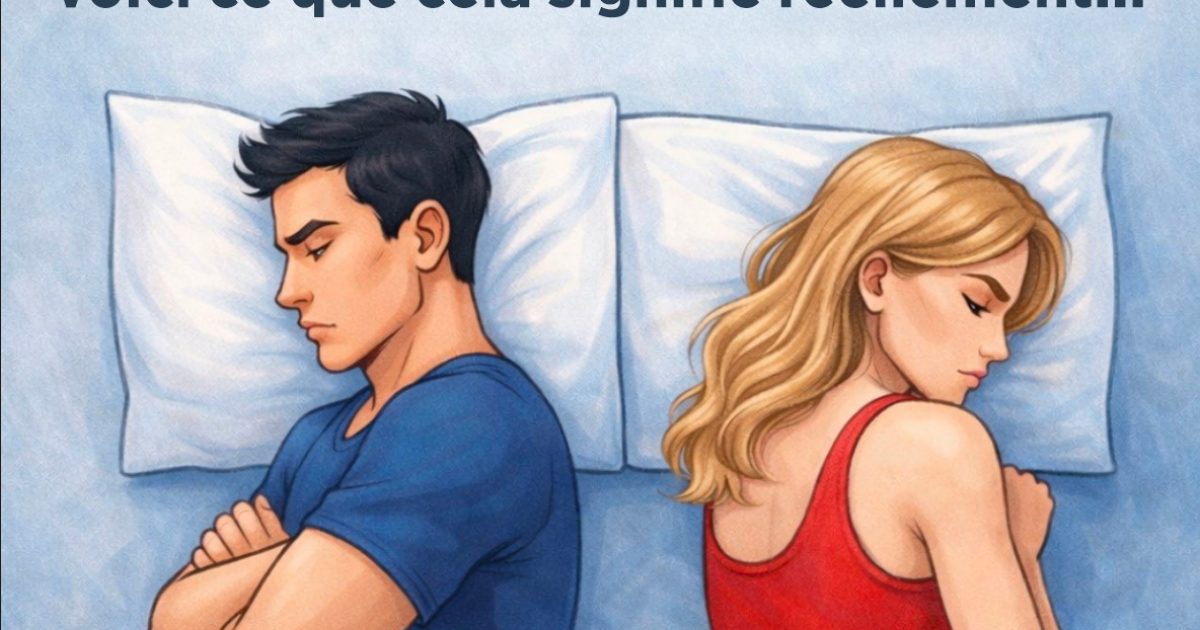 Que signifie le fait que votre partenaire vous tourne le dos pendant son sommeil ?