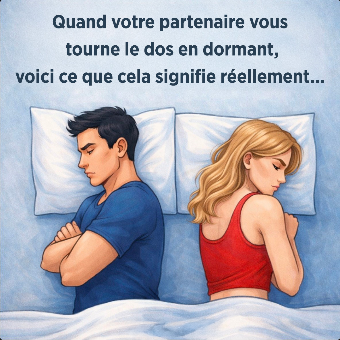 Que signifie le fait que votre partenaire vous tourne le dos pendant son sommeil ?