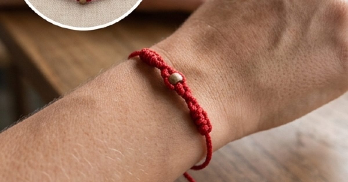 Que signifie le fil rouge au poignet et pourquoi tant de personnes le portent-elles ?