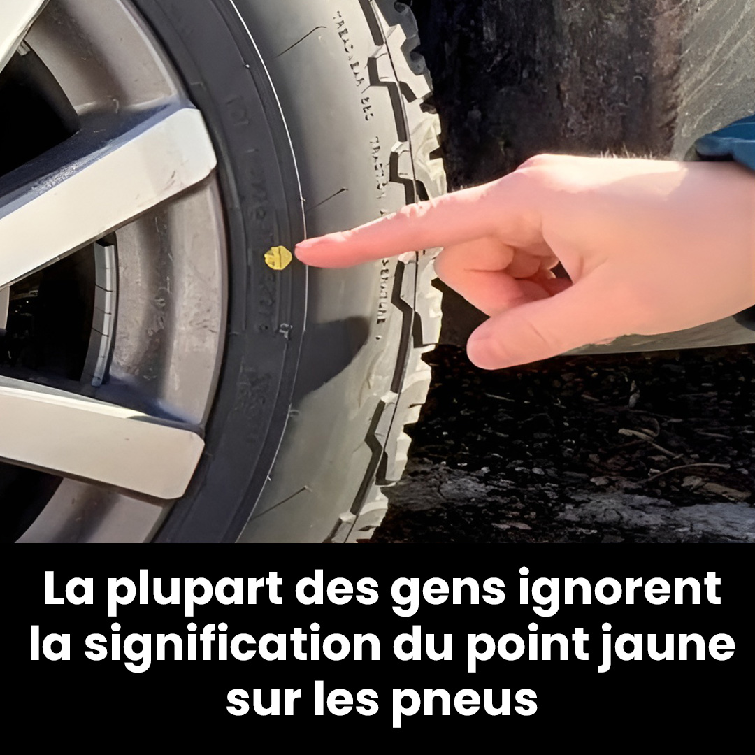 Que signifie le point jaune sur les pneus ?