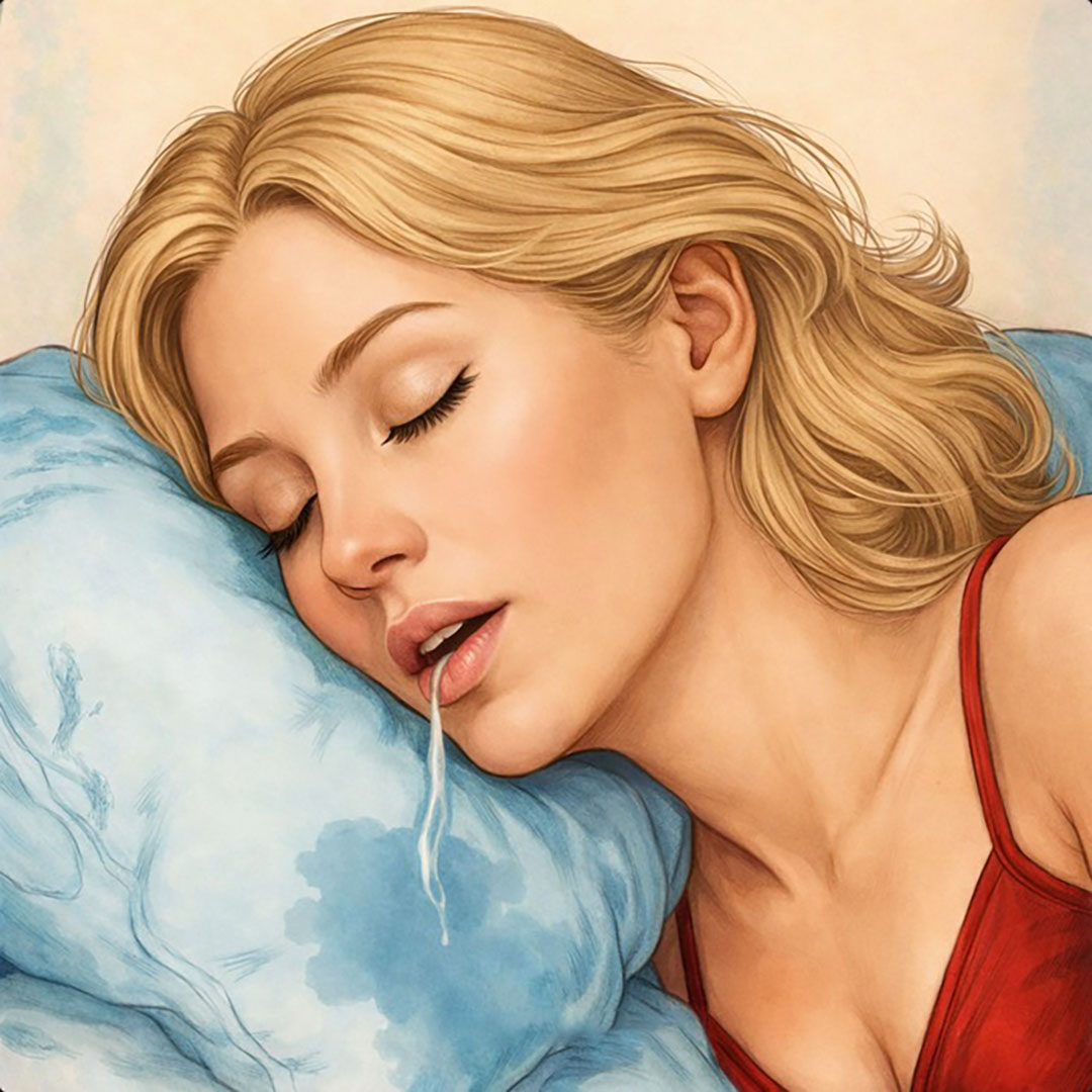 Que signifie se réveiller avec son oreiller mouillé de salive ?