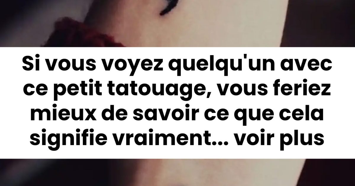 Que signifie un tatouage de point-virgule sur le bras ?