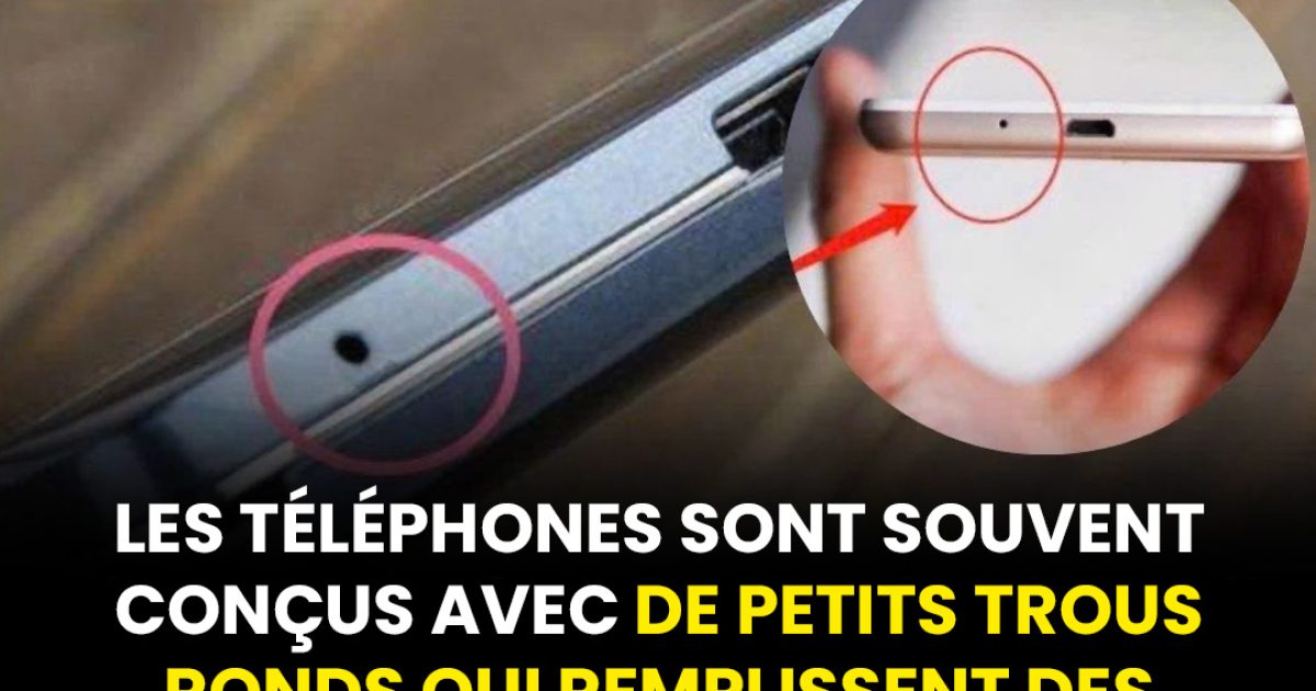 Quelle est l’utilité du petit trou sur le téléphone ?