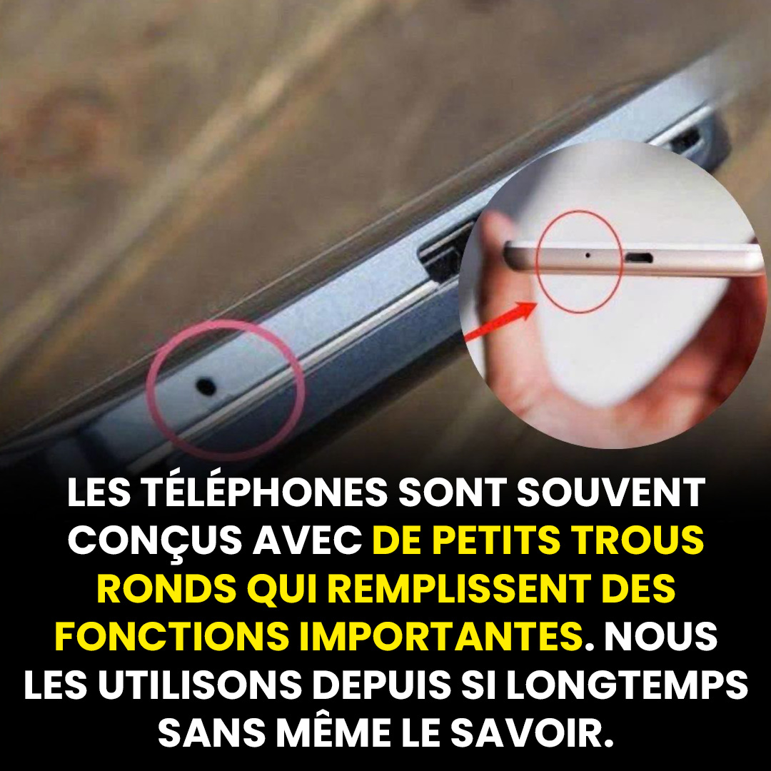 Quelle est l’utilité du petit trou sur le téléphone ?