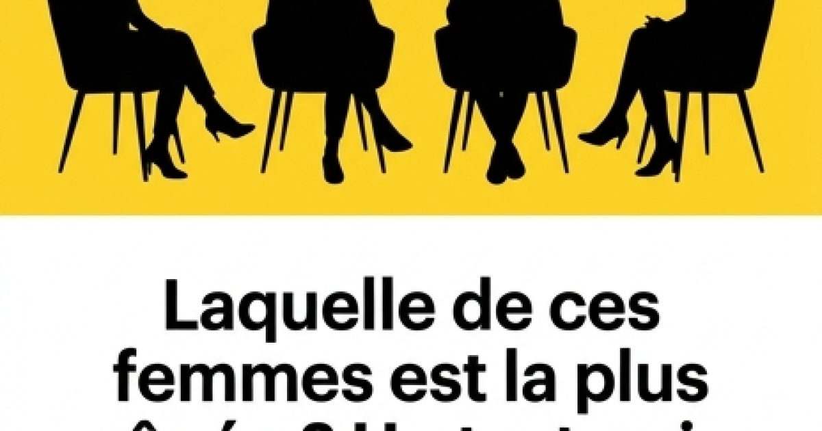 Quelle femme est la plus âgée ? Un test qui révèle comment vous traitez les autres