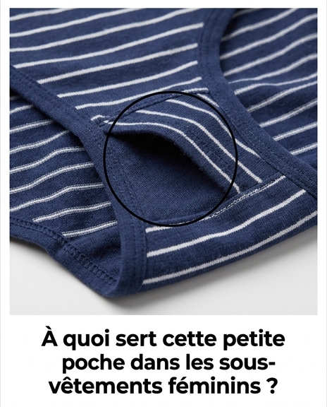 Qu’est-ce que cette petite poche dans les sous-vêtements féminins ?