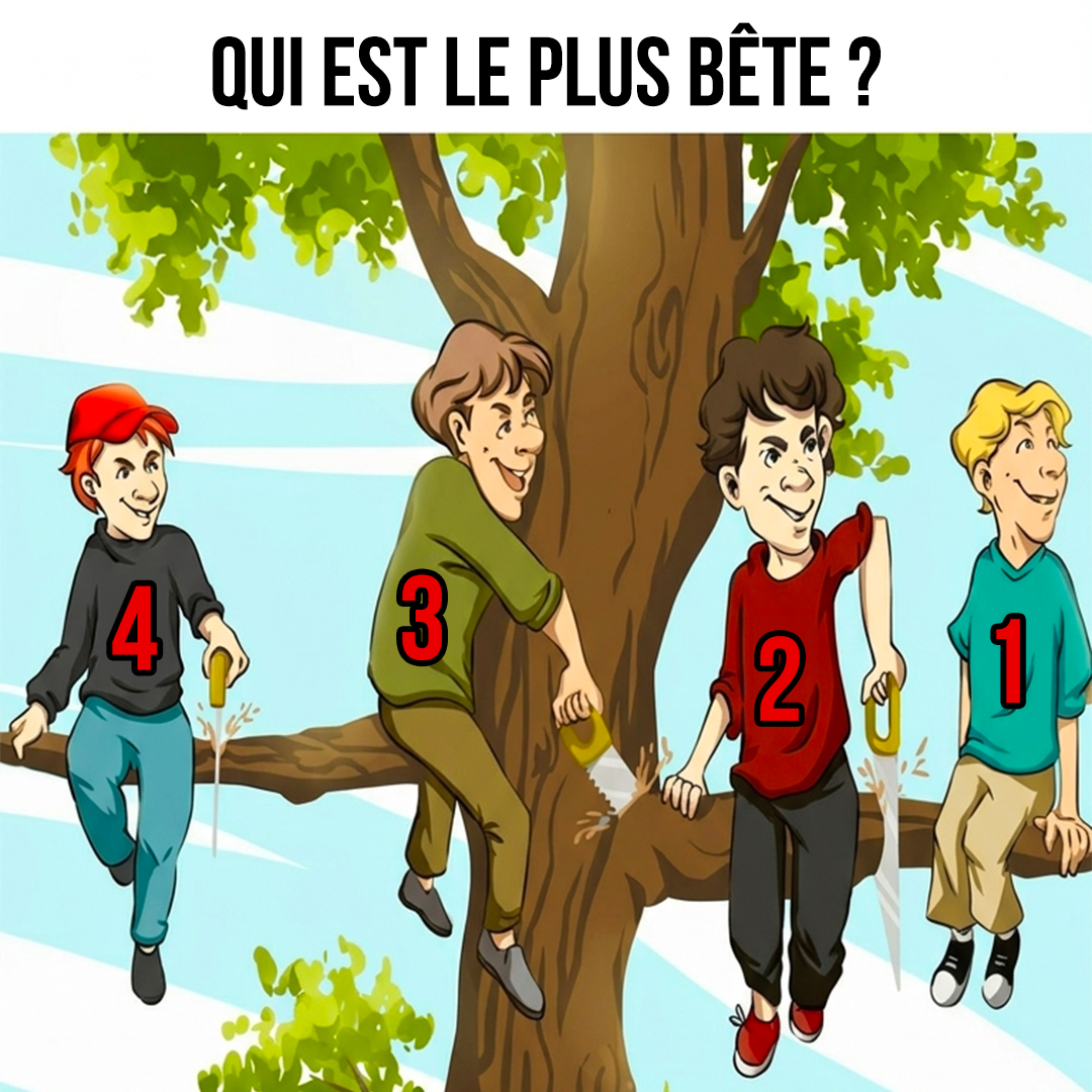 Qui est le plus bête ? Essayez de répondre à cette énigme visuelle en 5 secondes