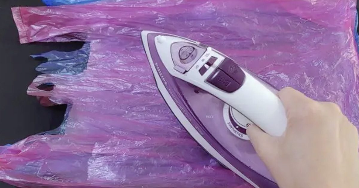 Repassez quelques sacs plastiques : le résultat est surprenant et magnifique
