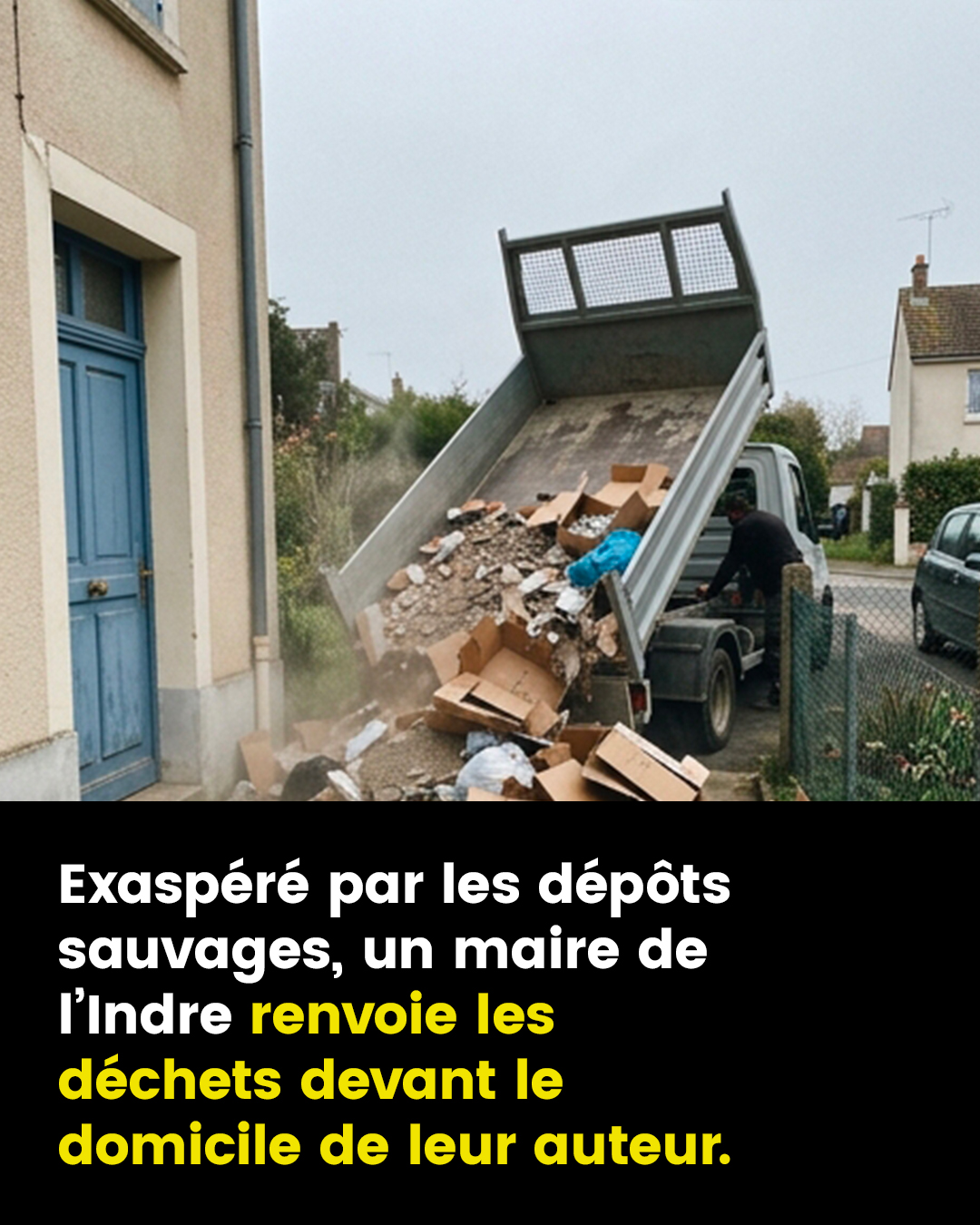 « Retour à l’envoyeur » : après un dépôt sauvage, un maire renvoie les déchets à leur auteur