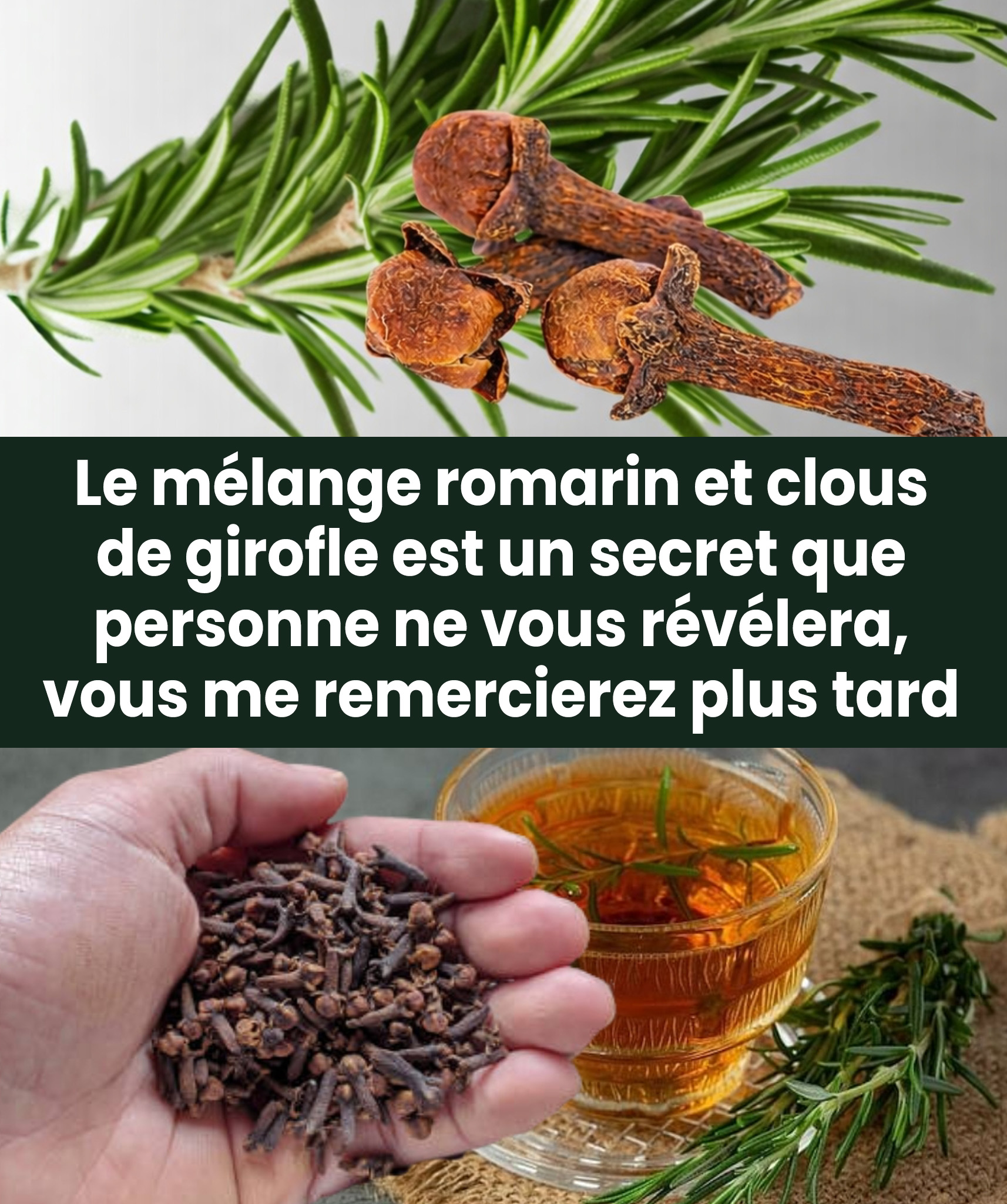 Romarin et clous de girofle : une puissante combinaison naturelle pour les cheveux, la peau, la digestion et le soulagement de la douleur