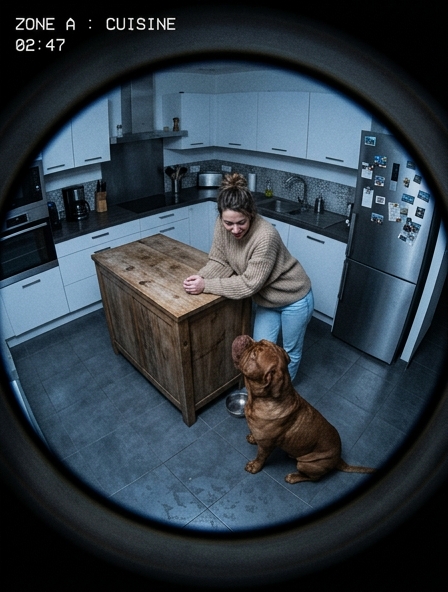 Sa femme se plaignait constamment que le chien l'attaquait sans raison : le mari ne la croyait pas et décida d'installer une caméra pour les surveiller, elle et le chien, mais ce qu'il vit à l'écran le laissa sous le choc