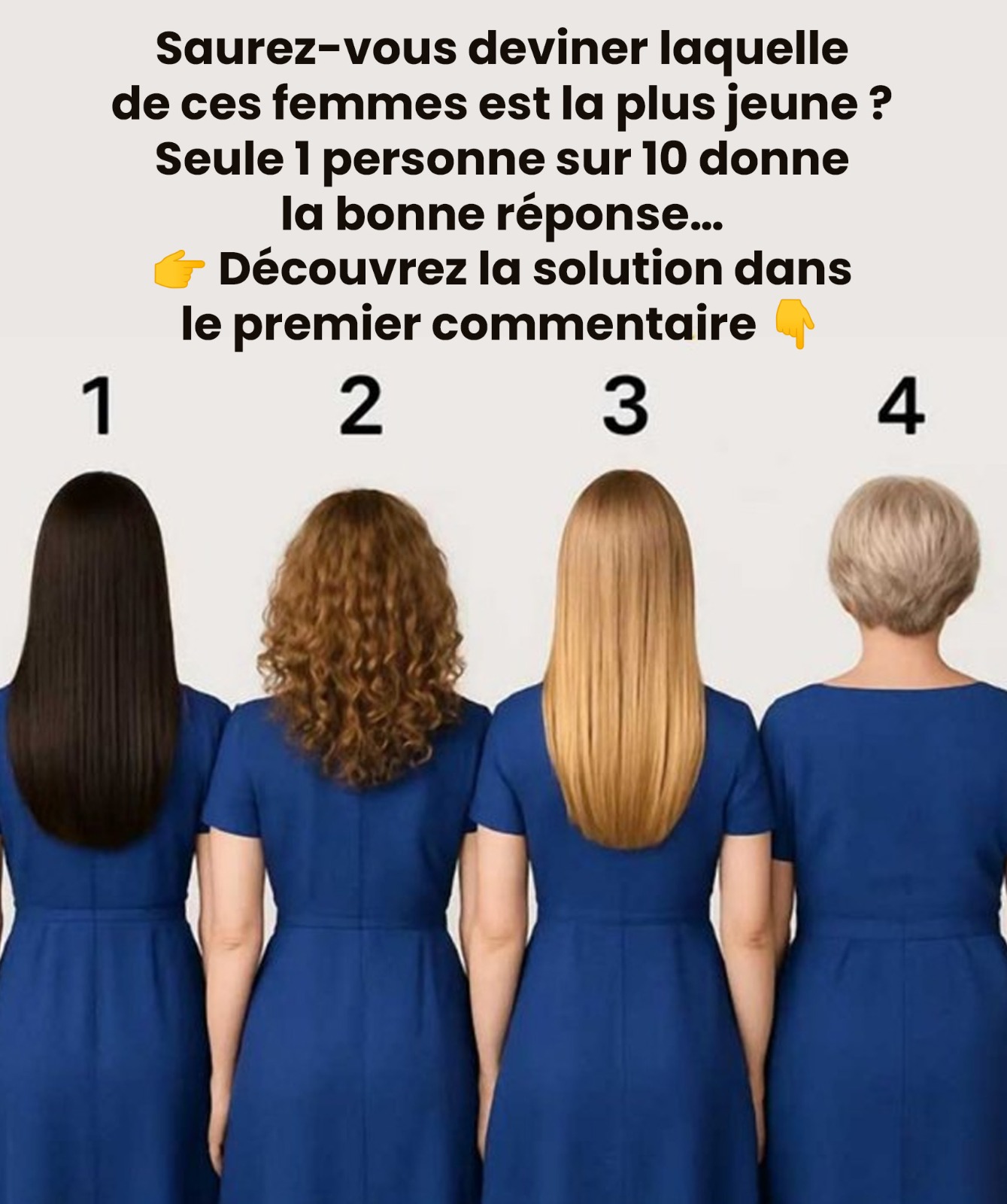 Saurez-vous deviner qui est la plus jeune ?