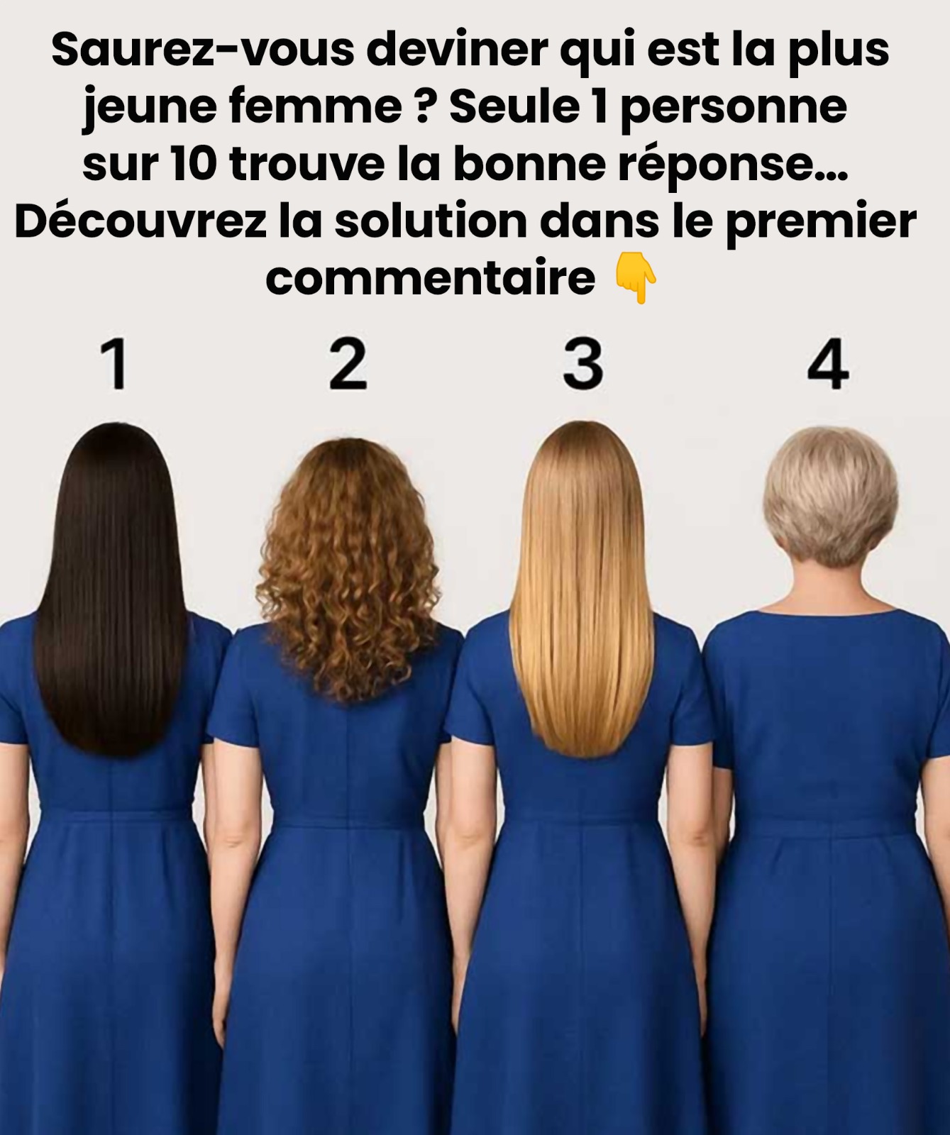 Saurez-vous qui est la plus jeune ?