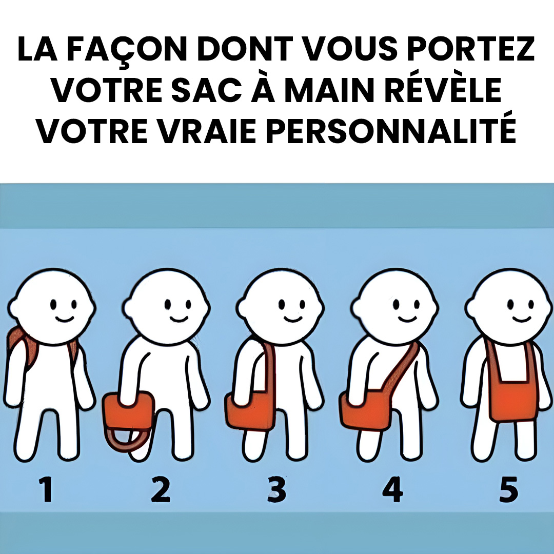 Saviez-vous que la manière dont vous portez votre sac révèle votre personnalité ?