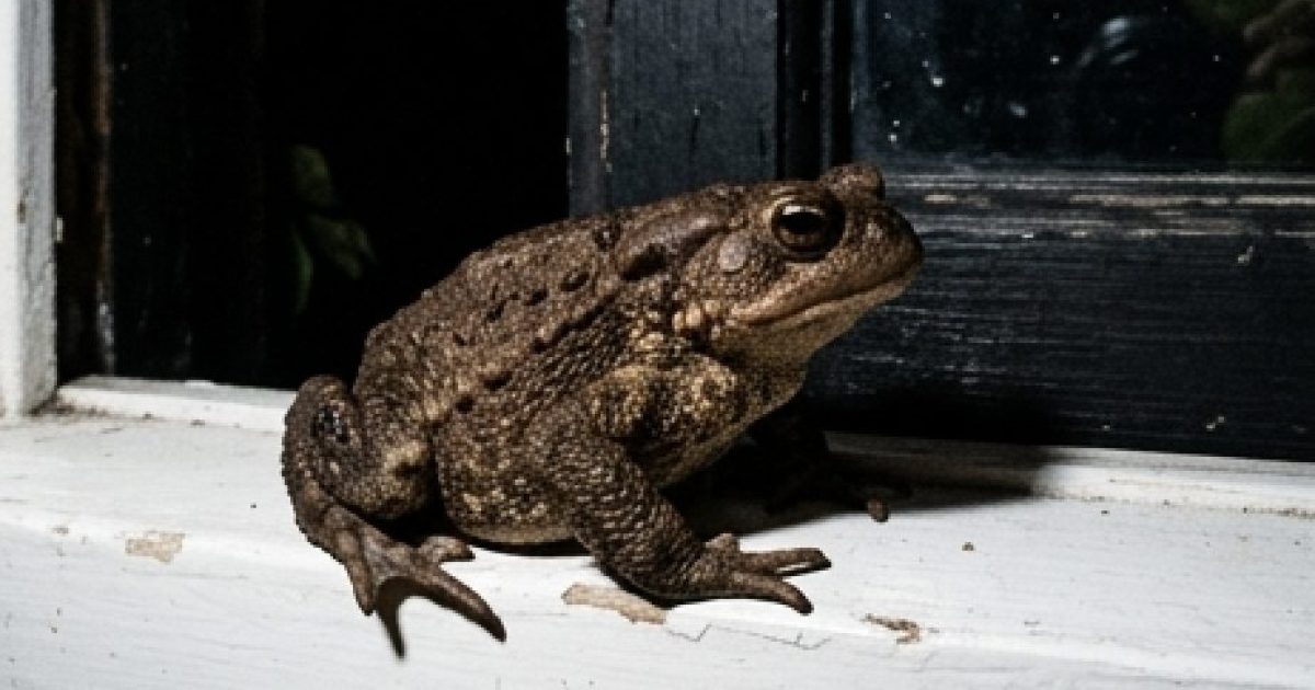 Saviez-vous que les crapauds s'introduisent dans votre maison lorsque cela se produit
