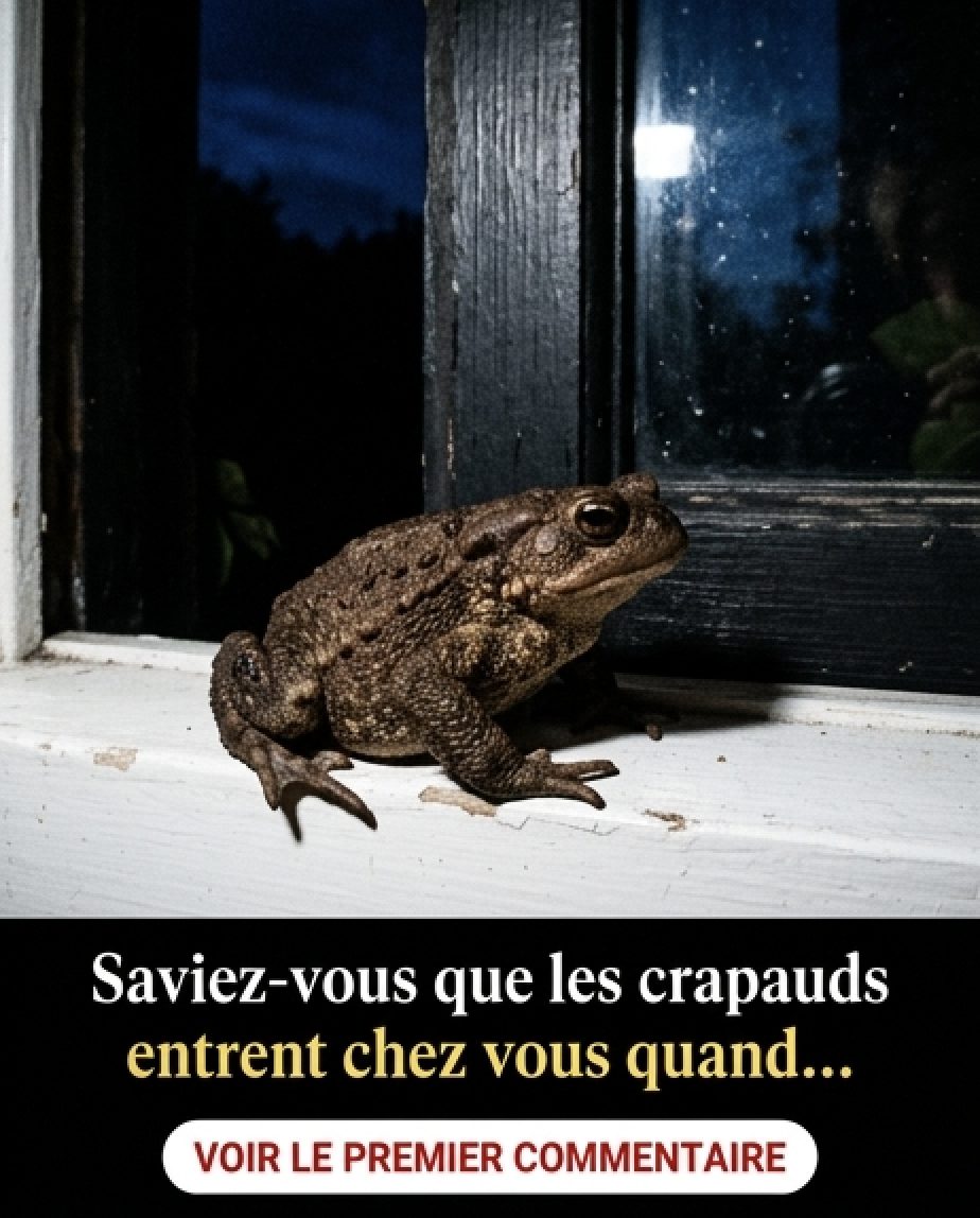 Saviez-vous que les crapauds s'introduisent dans votre maison lorsque cela se produit