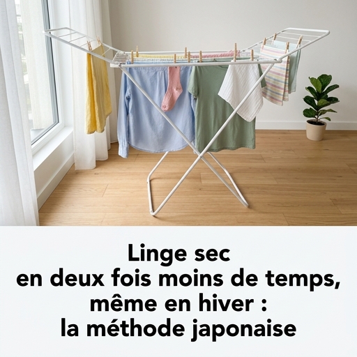 Sécher son linge deux fois plus vite, même en hiver : la méthode japonaise