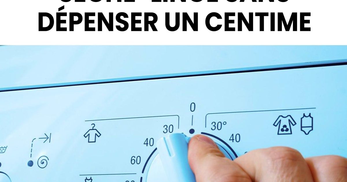 Sécher son linge directement dans la machine à laver : l’astuce qui remplace un sèche-linge