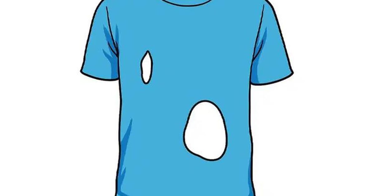 Seuls 14 % des gens parviennent à déterminer le nombre exact de trous dans le t-shirt